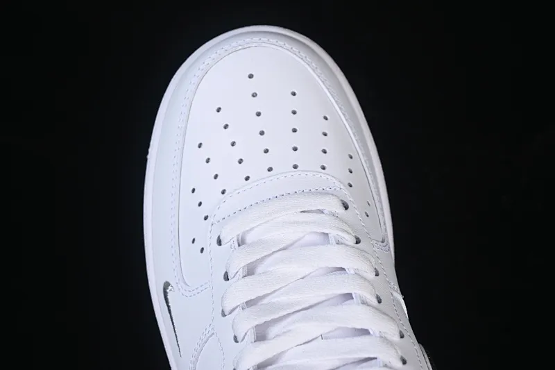 All categories Nk Air Force 1 Air Force series Nk Air Force 1 Low Air Force low-top Nike Air Force 1'07 Low black and silver small hook Air Force 1 low-top casual sneakers ZH0316-109